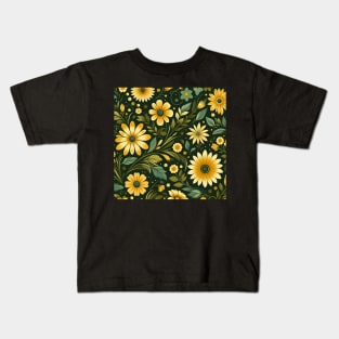 Yellow Flowers Kids T-Shirt